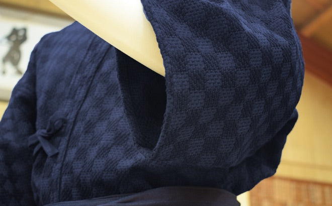 市松一重剣道着（浅葱）