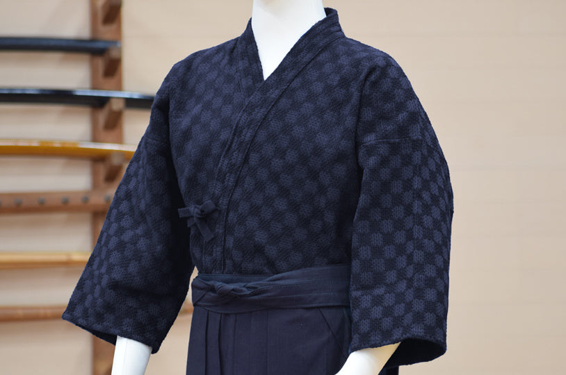 市松一重剣道着（浅葱）
