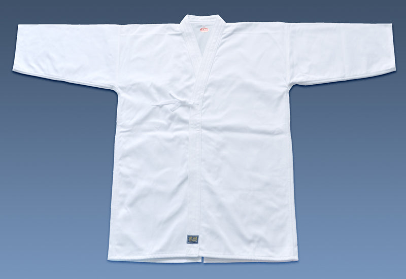 #175 吸汗速乾 メッシュ裏地付剣道着（白）