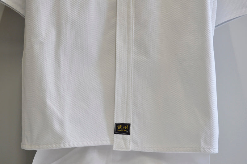 #175 吸汗速乾 メッシュ裏地付剣道着（白）