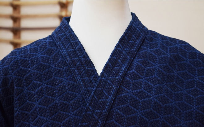 亀甲 一重剣道着（浅葱）