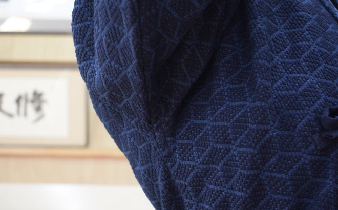 亀甲 一重剣道着（浅葱）