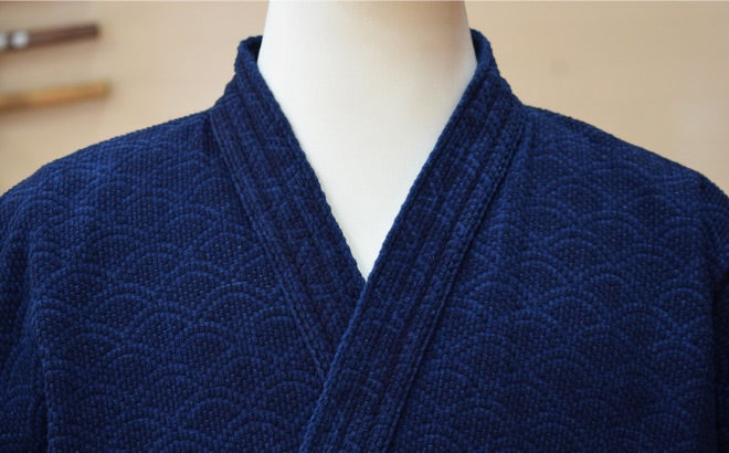 青海波 一重剣道着（浅葱）