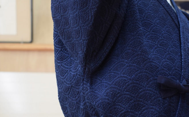 青海波 一重剣道着（浅葱）